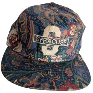 Syracuse‎ Jewel Tone Paisley Floral Prints Snapback Trucker Hat